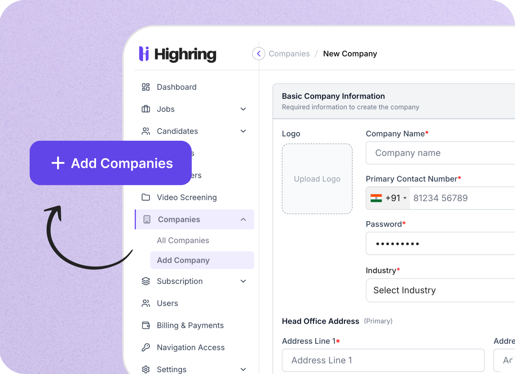 Add Your Companies