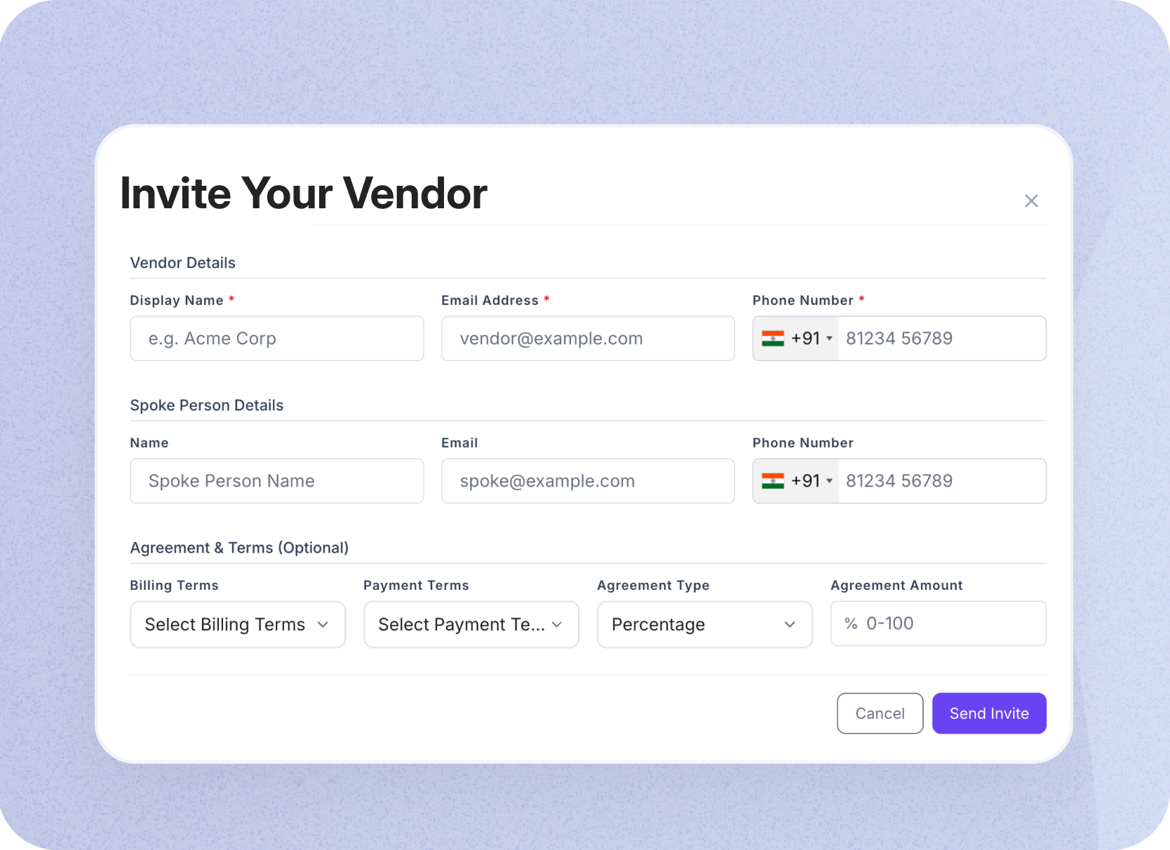 Invite Your Recruitment Vendors