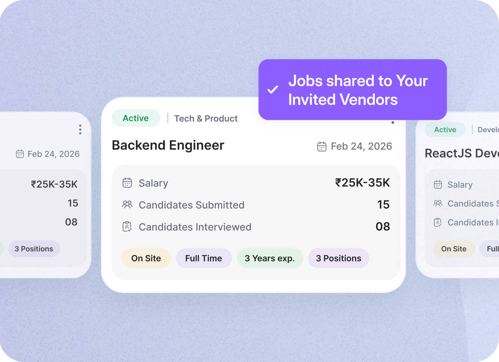 Share Jobs with Your Vendors