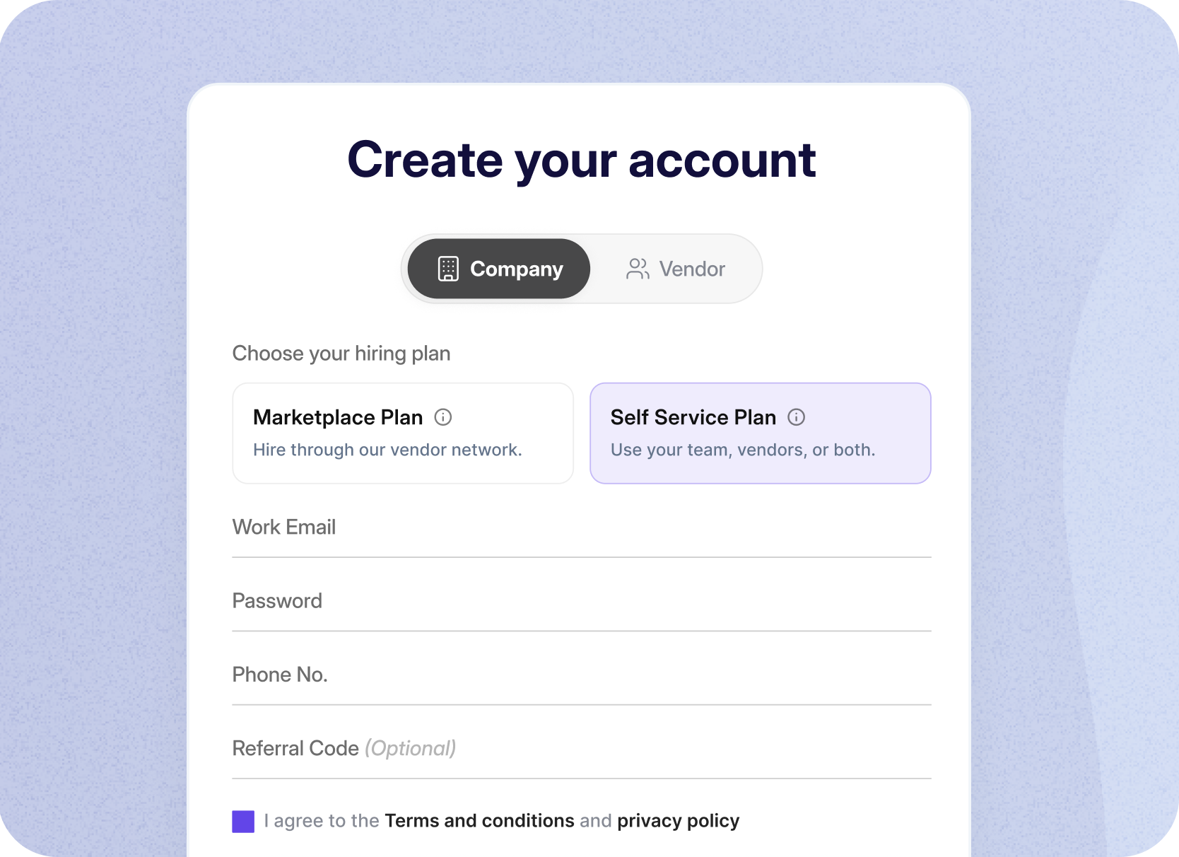 Sign Up & Set Up